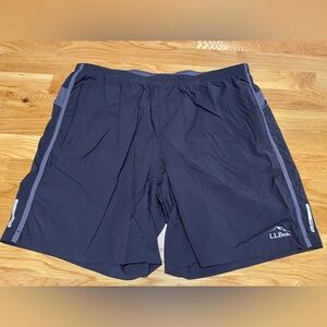 L.L. Bean Men’s Multisports Lined Shorts, Large, Black